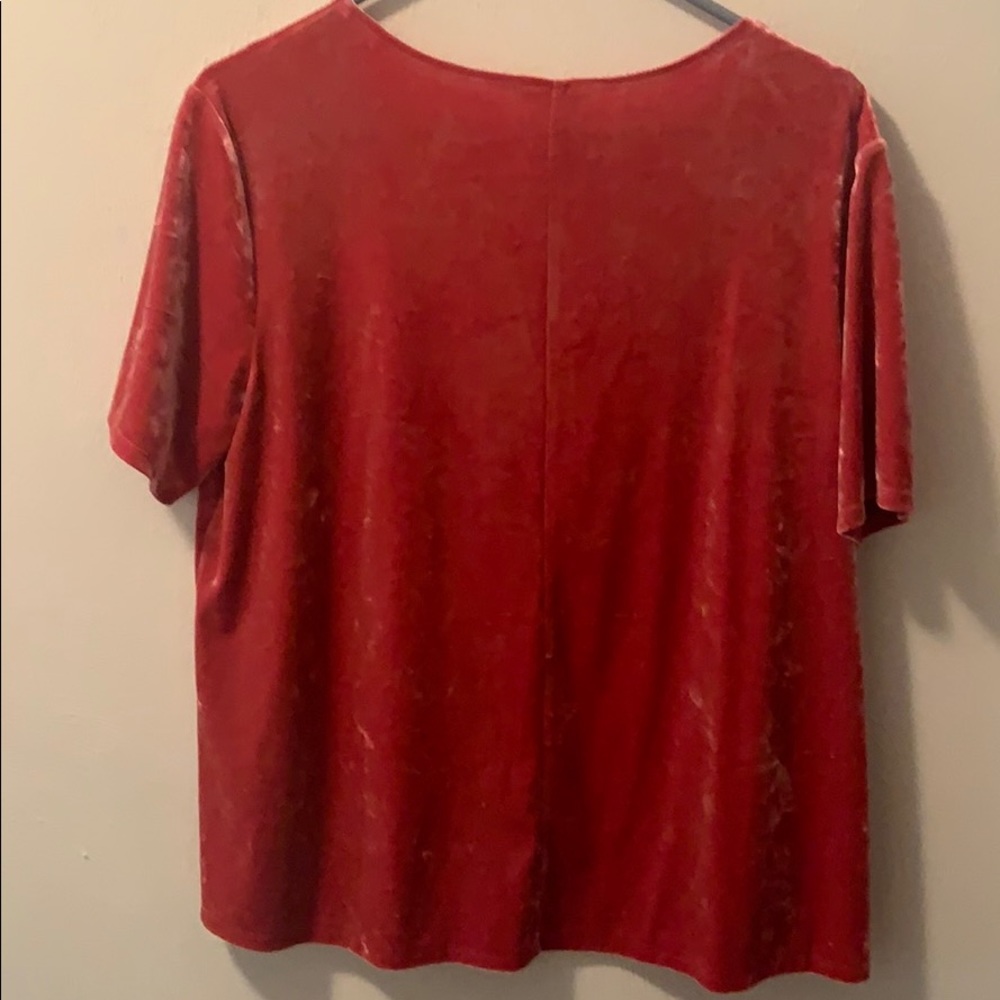 Velvet boxy top - Picture 2 of 4